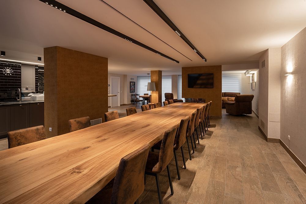 mesa larga merendero madera